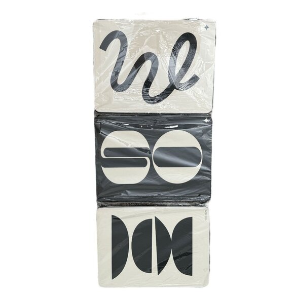 Modern Abstract Typography Wall Art Set - Picture 1 of 1